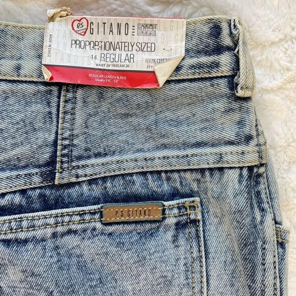 Vintage NWT Rare P.S. Gitano 80s 100% Cotton Mom Jean - Women’s 14 - Picture 6 of 11